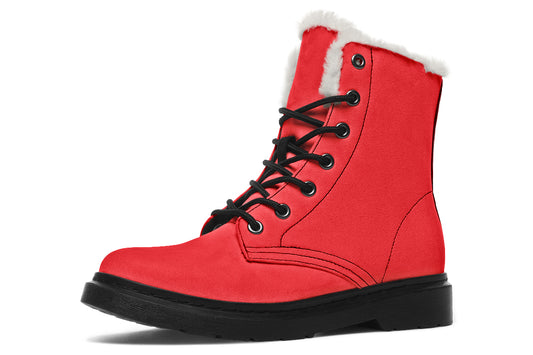 Vivid Red - Cosy Boots