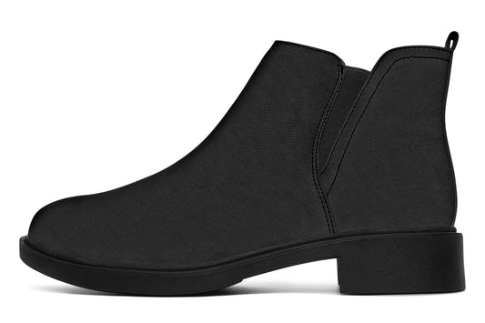 Solid Black - Fashion Boots