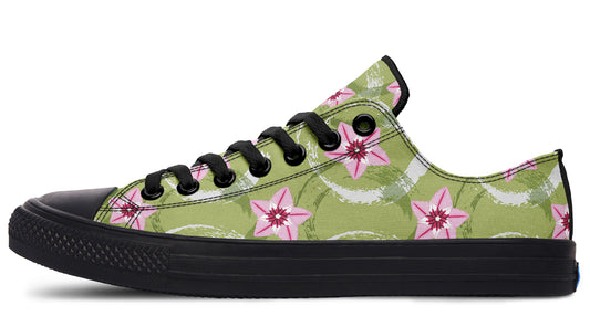 Floral Green Balls - Low Tops