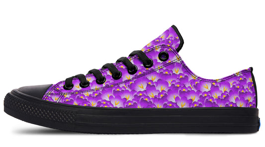 Purple Blooms - Low Tops