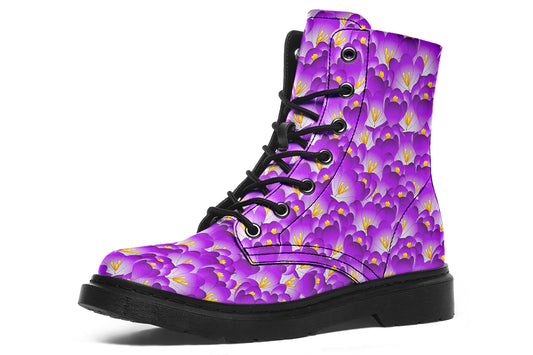 Purple Blooms - Urban Boots