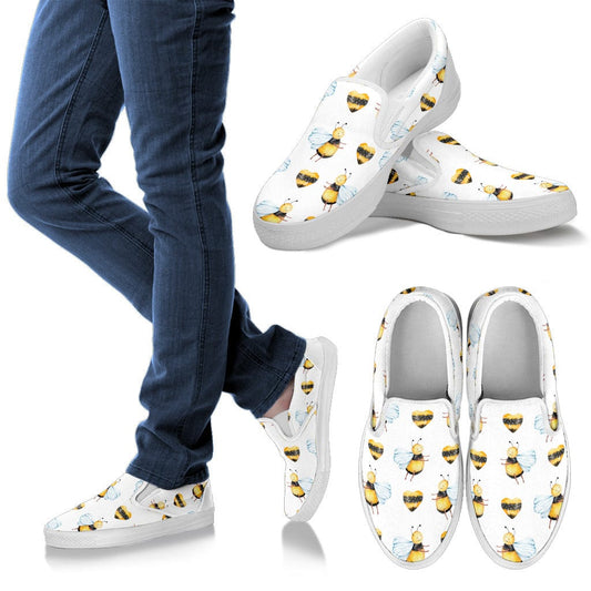Bee and Heart - Women's Casual Slip-Ons Shoezels™