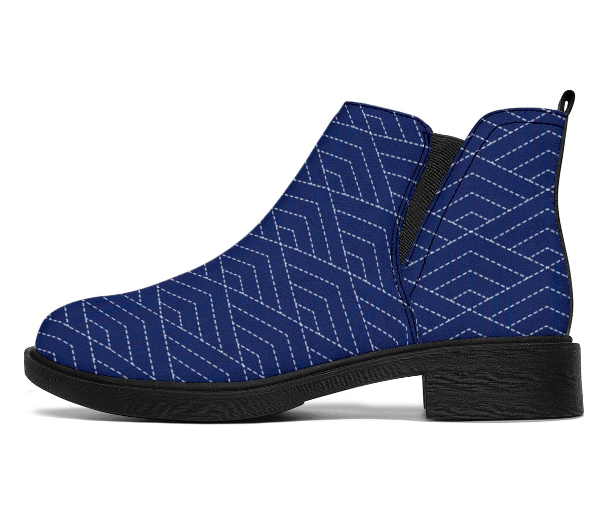 Blue Geometric - Fashion Boots Shoezels™