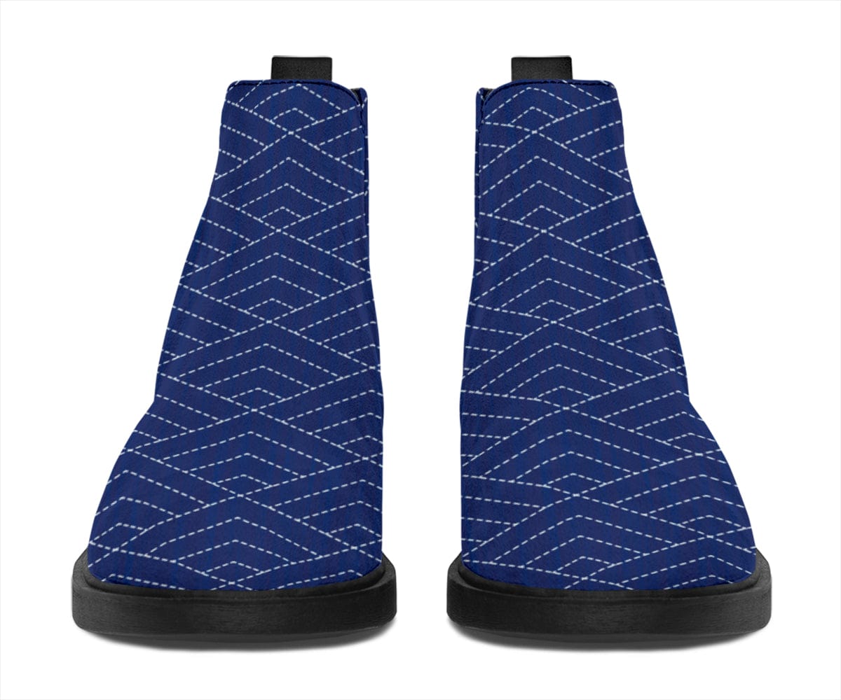 Blue Geometric - Fashion Boots Shoezels™