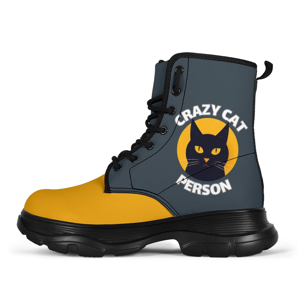 Boots Crazy Cat People - Chunky Boots Women's Chunky Boots - Crazy Cat People - Chunky Boots / US5 (EU35) Shoezels™