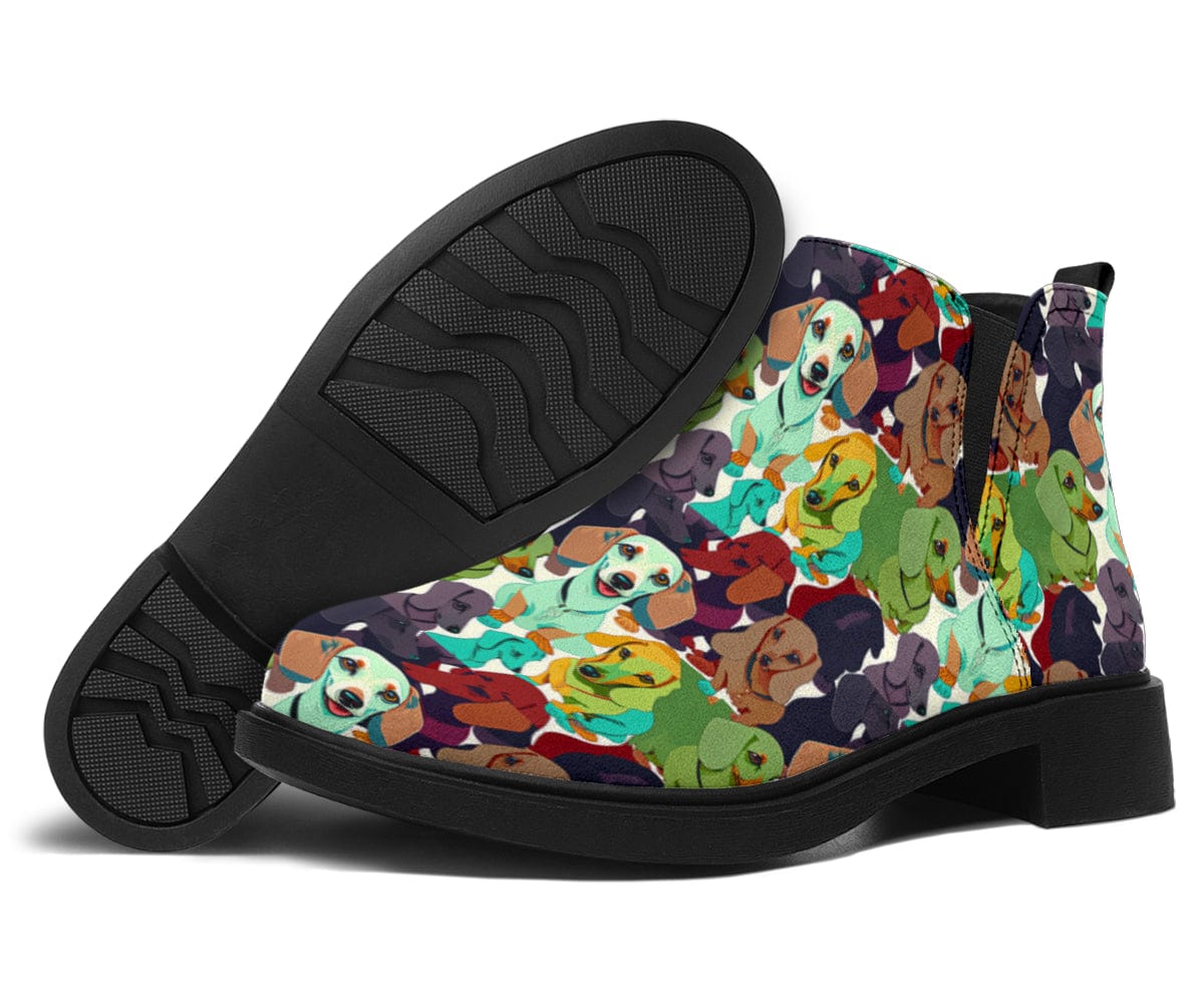 Coloured Dachshunds - Fashion Boots Shoezels™