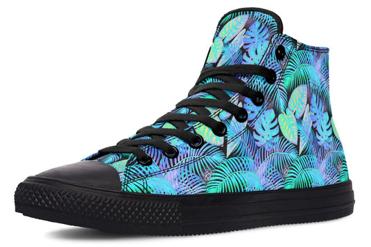 HighTops Aqua Jungle - High Tops Women's High Tops / Black Sole / US 5 / EU35.5 Shoezels™