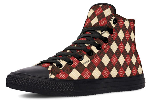 HighTops Buffalo Plaid - High Tops Women's High Tops / Black Sole / US 5 / EU35.5 Shoezels™