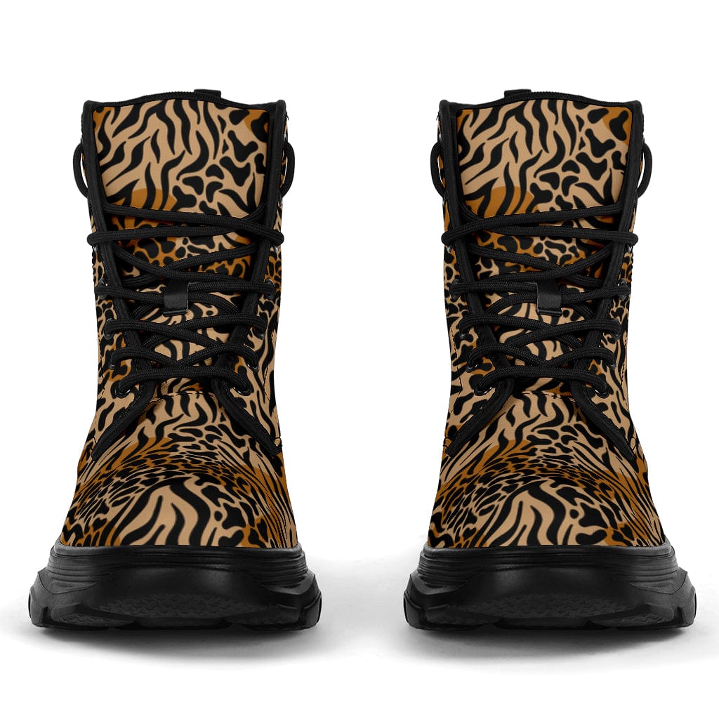 Jungle Cat Print - Chunky Boots Shoezels™