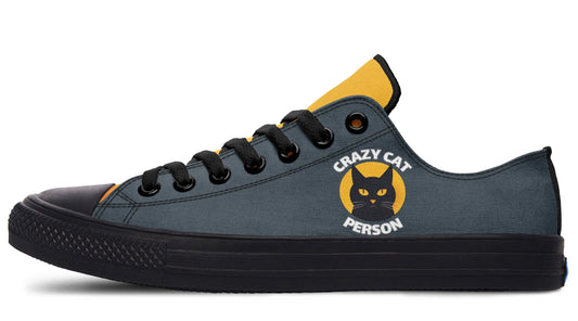 LowTops Crazy Cat Person - Low Tops Shoezels™