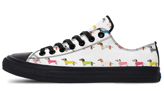 LowTops Dachshund Rainbow - Low Tops Shoezels™