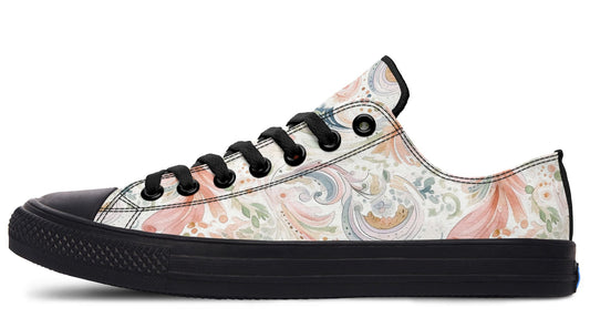 LowTops Neutral Floral Paisley - Low Tops Shoezels™