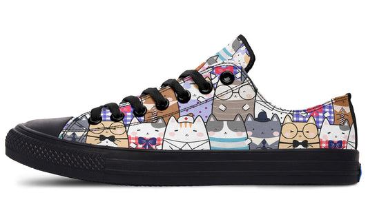 LowTops Sassy Cats - Low Tops Shoezels™