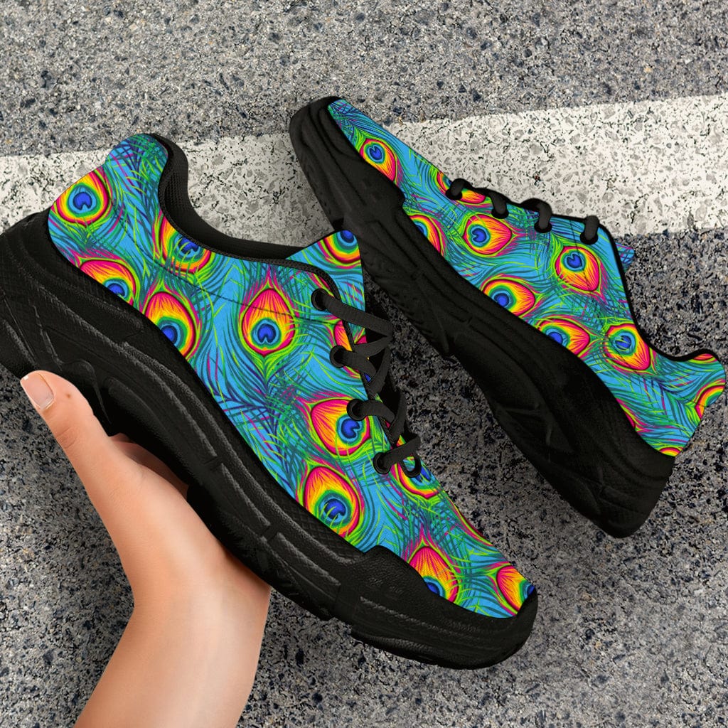 Peacock Feather - Chunky Sneakers Shoezels™