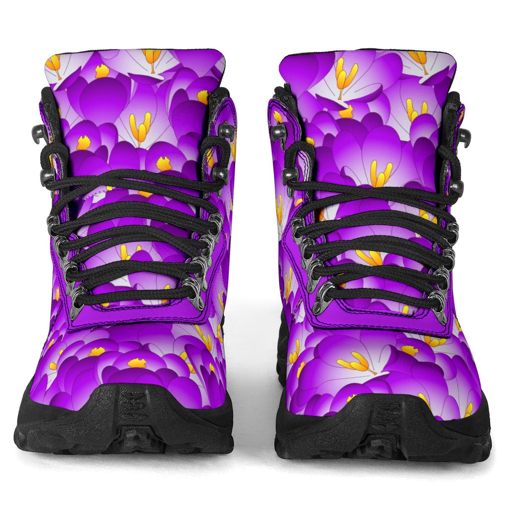 Purple Blooms - Power Boots Shoezels™