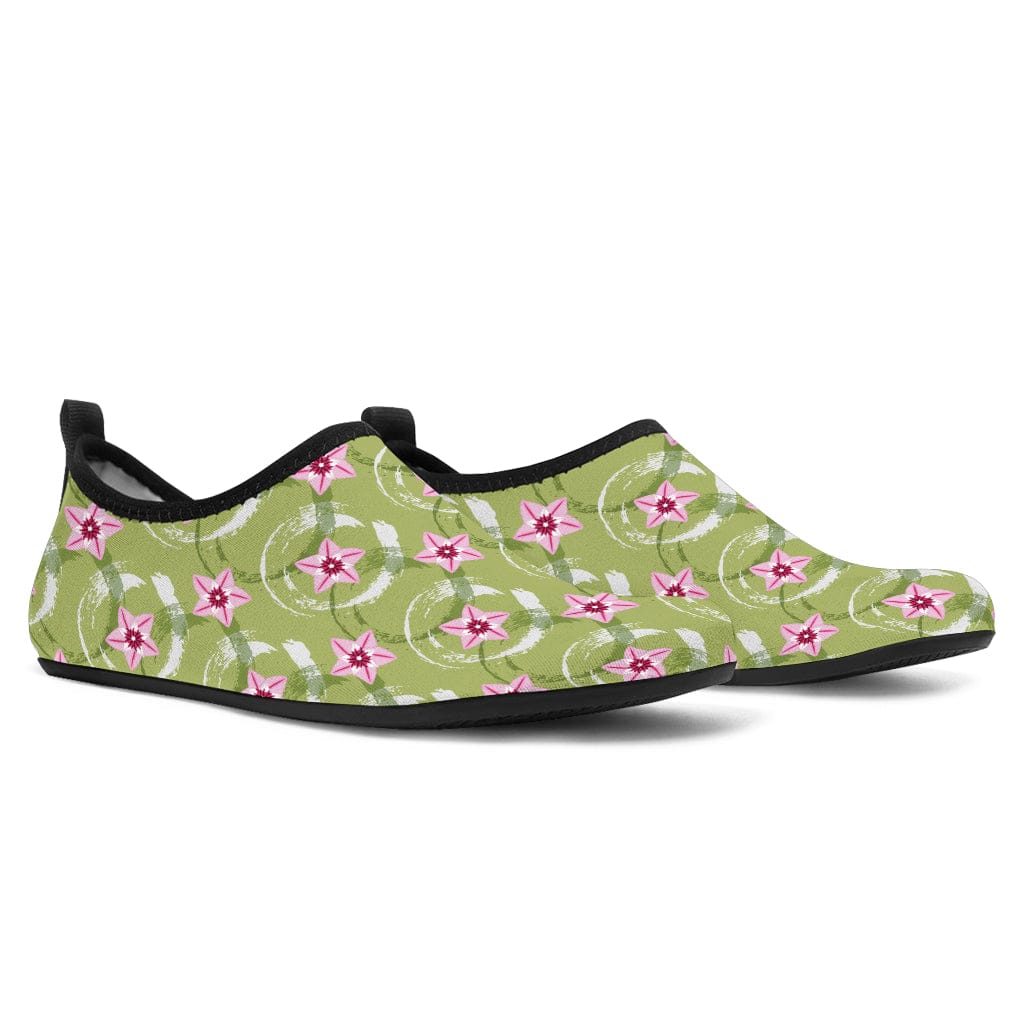 Green Floral Balls - Aqua Shoes Women's Aqua Shoes - Green Floral Balls - Aqua Shoes / US 3-4 / EU34-35 Shoezels™ Shoes | Boots | Sneakers