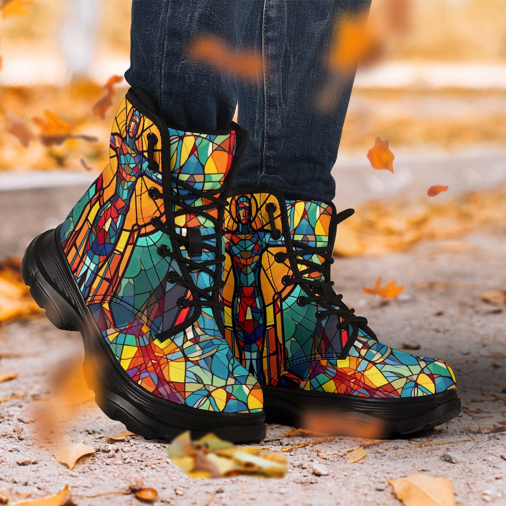 Stained Glass - Chunky Boots Shoezels™