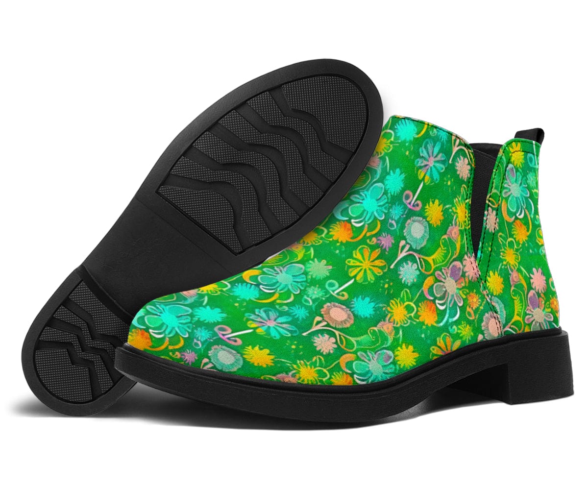 Stylised Flowers - Fashion Boots Shoezels™