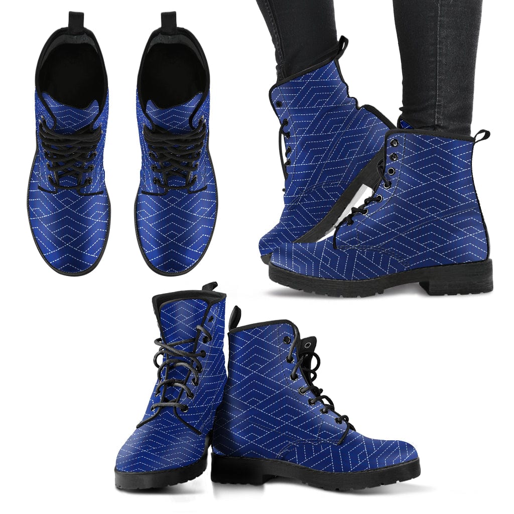 Urban Boots Geometric Blue - Urban Boots Shoezels™