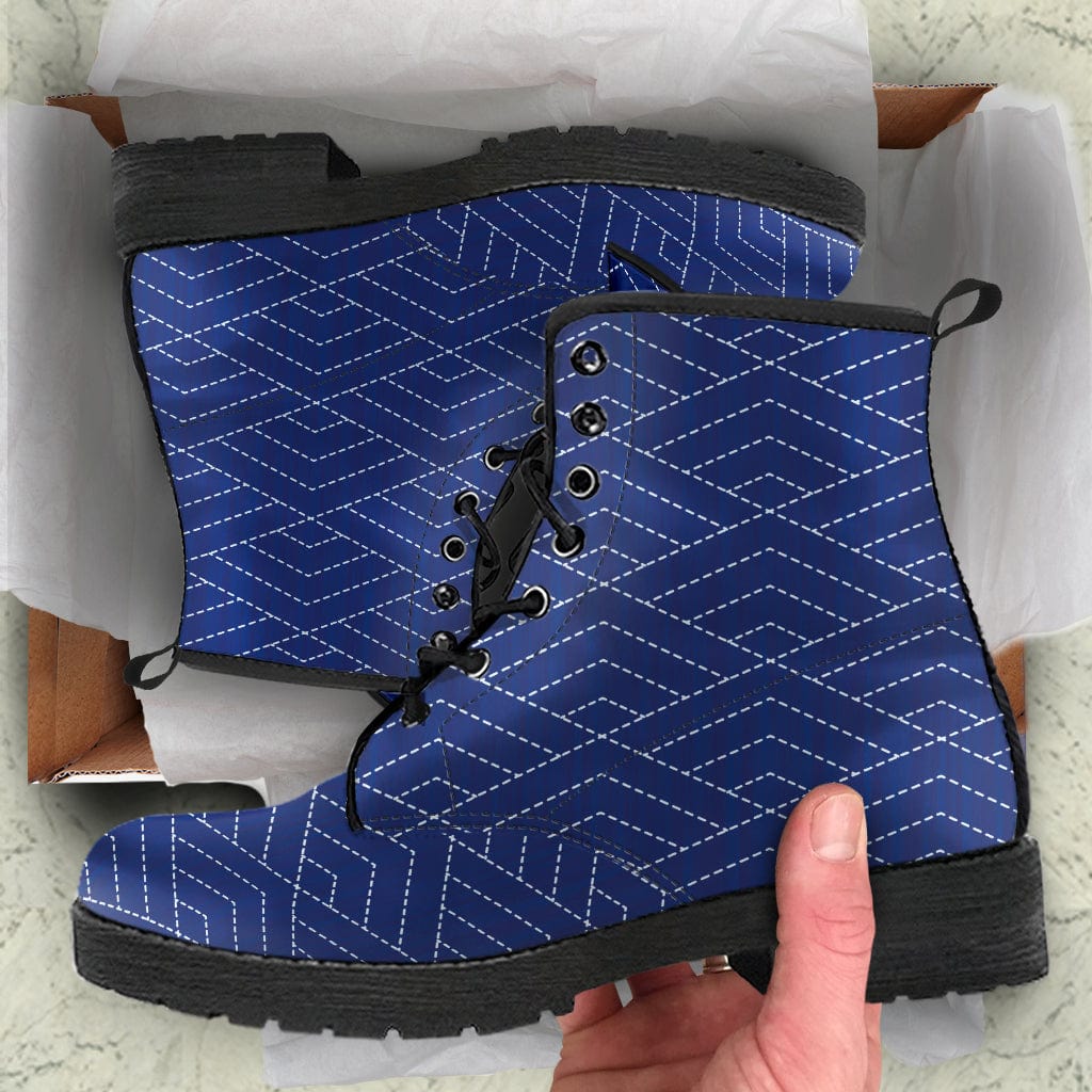 Urban Boots Geometric Blue - Urban Boots Shoezels™