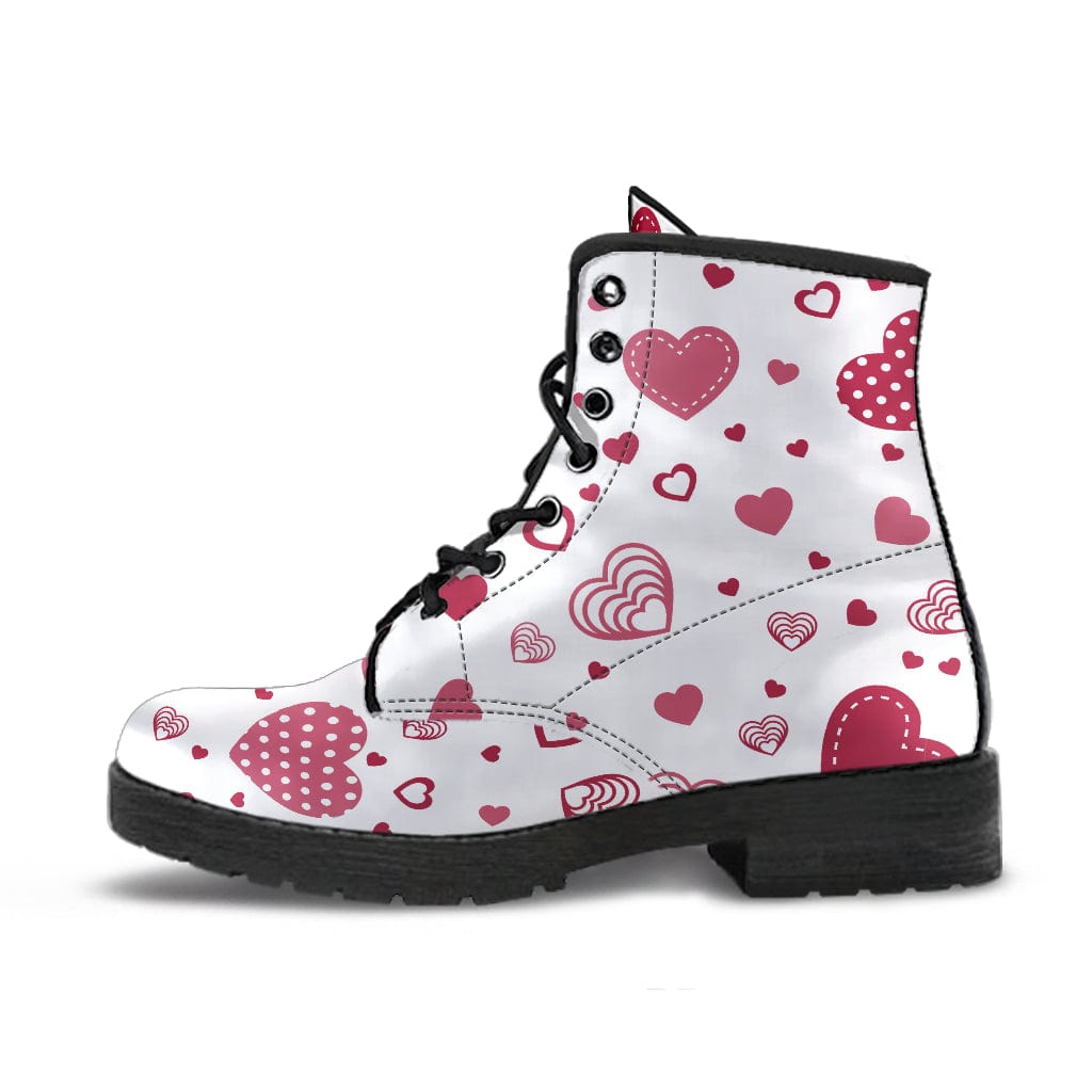 Urban Boots Hearts - Urban Boots Women's Boots - Black - Hearts - Urban Boots / US5 (EU35) Shoezels™