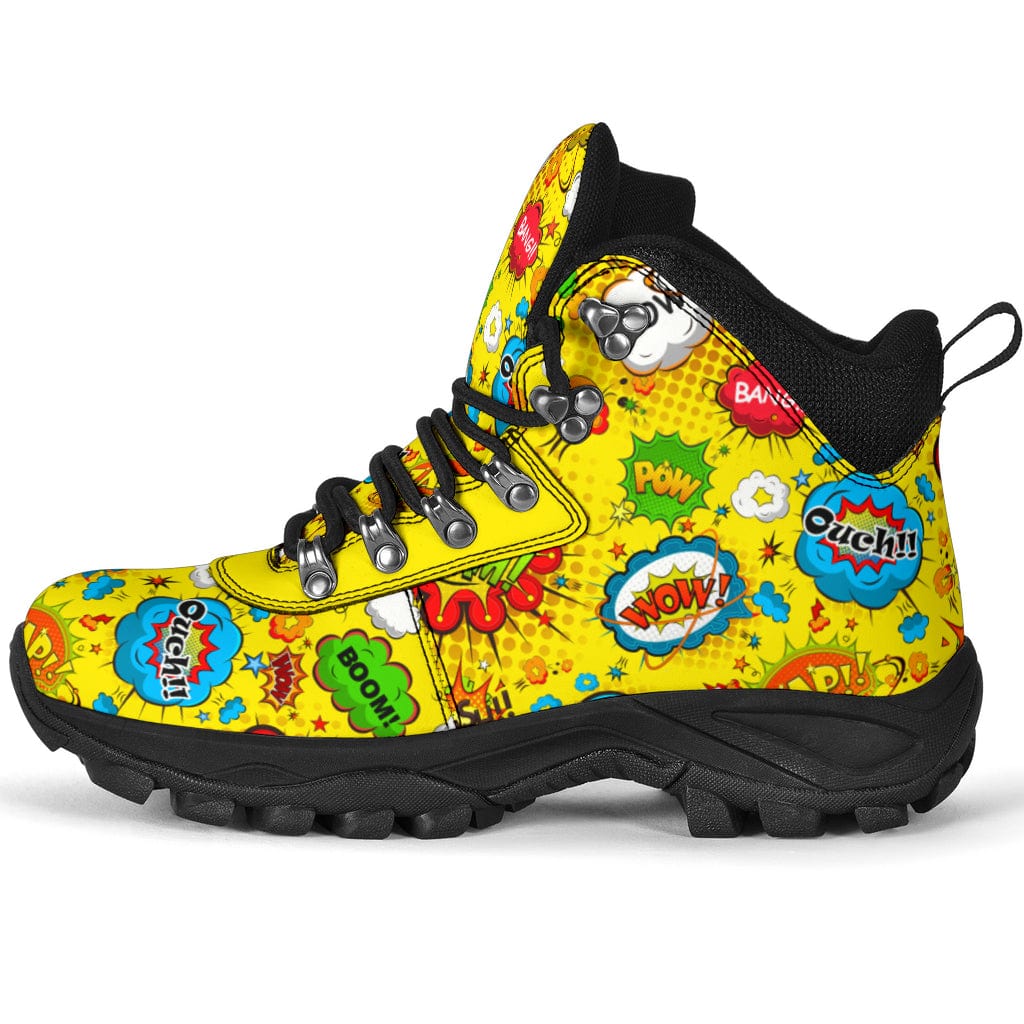 Comic Talk - Power Boots Women's Alpine Boots - Comic Talk - Power Boots / US5.5 (EU36) Shoezels™