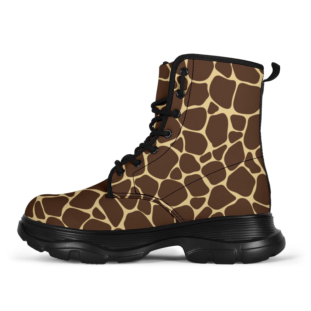 Giraffe Pattern - Chunky Boots Women's Chunky Boots - Giraffe Pattern - Chunky Boots / US5 (EU35) Shoezels™