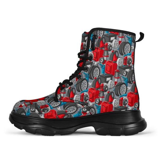 Mechanics - Chunky Boots Women's Chunky Boots - Mechanics - Chunky Boots / US5 (EU35) Shoezels™