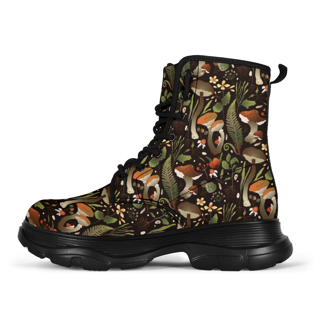 Mushrooms - Chunky Boots Women's Chunky Boots - Autumnal Mushroom - Chunky Boots / US5 (EU35) Shoezels™
