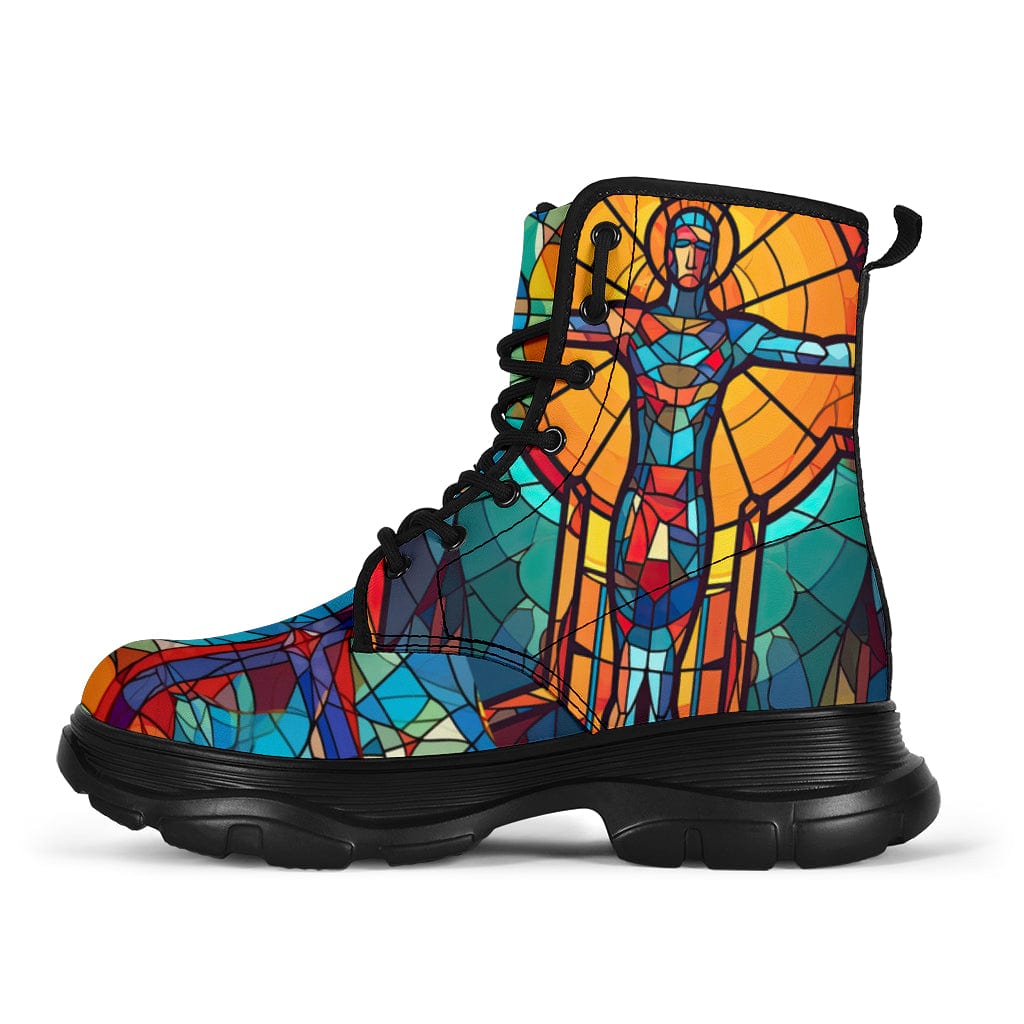 Stained Glass - Chunky Boots Women's Chunky Boots - Stained Glass - Chunky Boots / US5 (EU35) Shoezels™