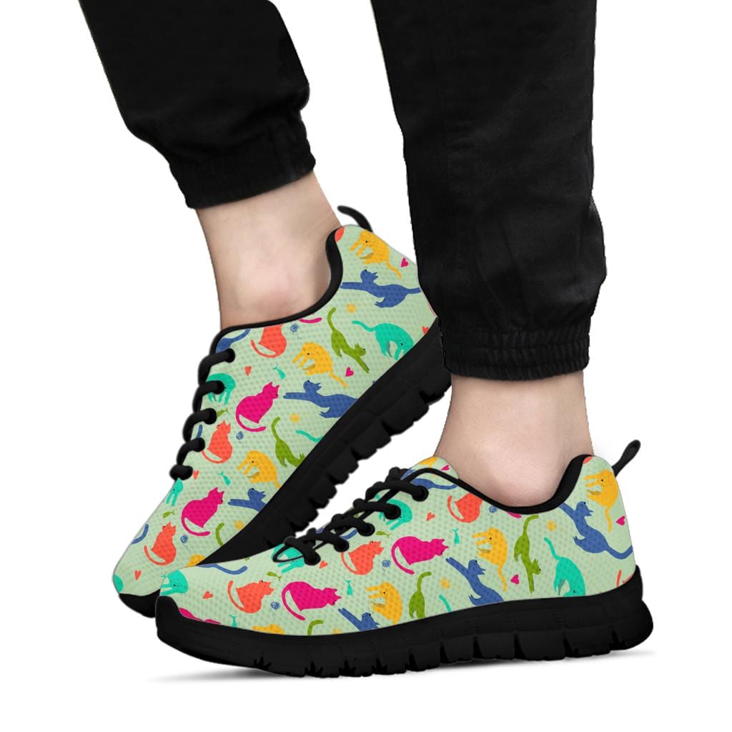Coloured Cats - Sneakers Women's Sneakers - Black - Coloured Cats - Sneakers / US5 (EU35) Shoezels™