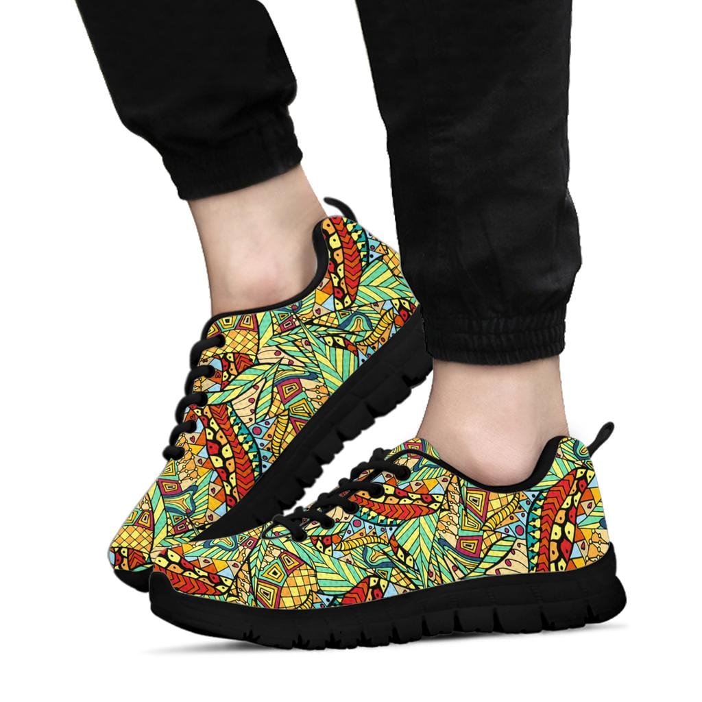Tribal - Sneakers (Black or White Sole) Women's Sneakers - Black - Tribal - Sneakers (Black and White Sole) / US5 (EU35) Shoezels™