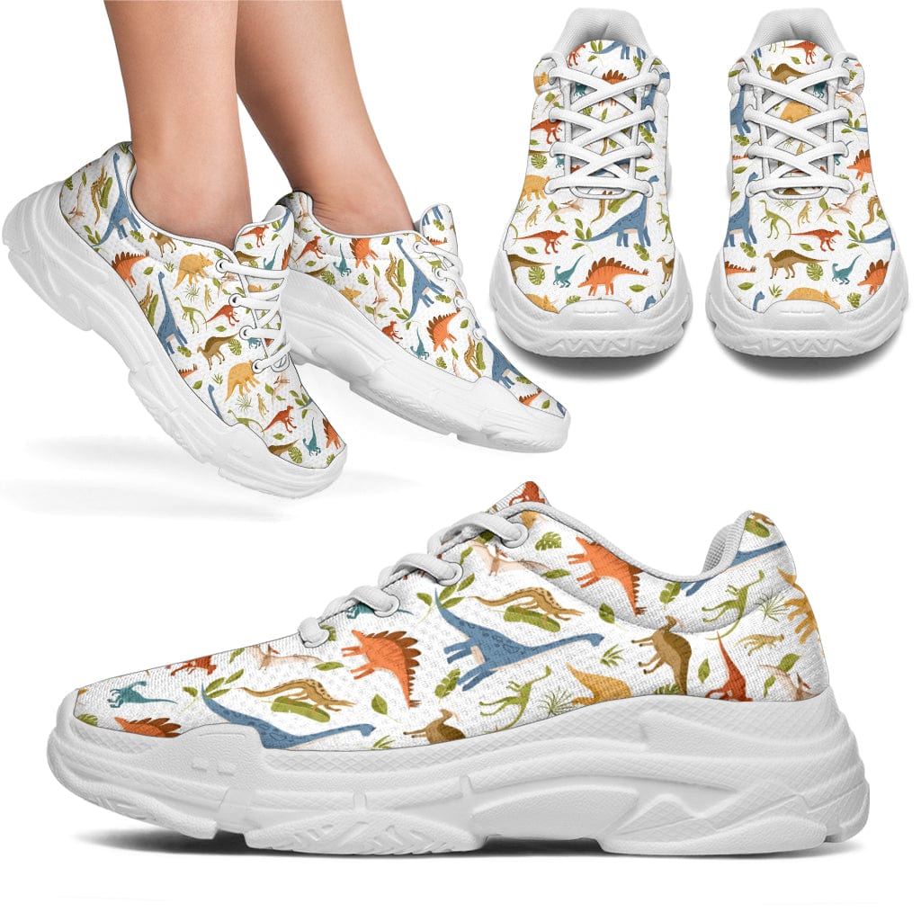 Dino - Chunky Sneakers Women's Sneakers - White - Dino - Chunky Sneakers / US5.5 (EU36) Shoezels™
