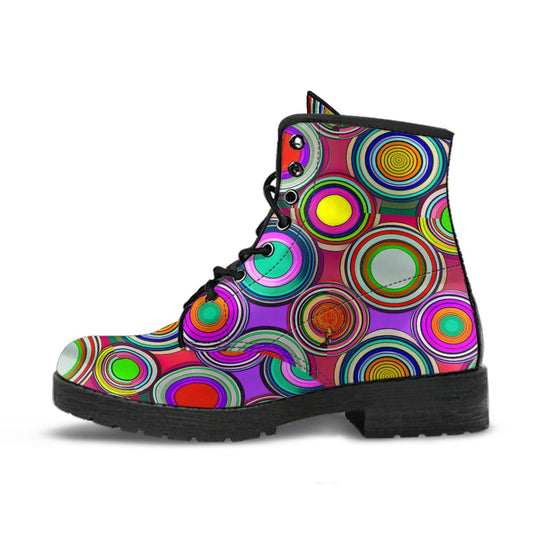 Circles - Urban Boots Women's Urban Boots - Black - Circles - Urban Boots / US5 (EU35) Shoezels™