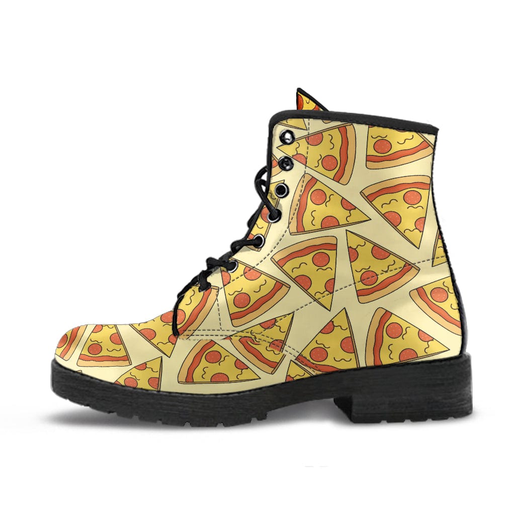 Pizza Slices - Urban Boots Women's Urban Boots - Black - Pizza Slices - Urban Boots / US5 (EU35) Shoezels™