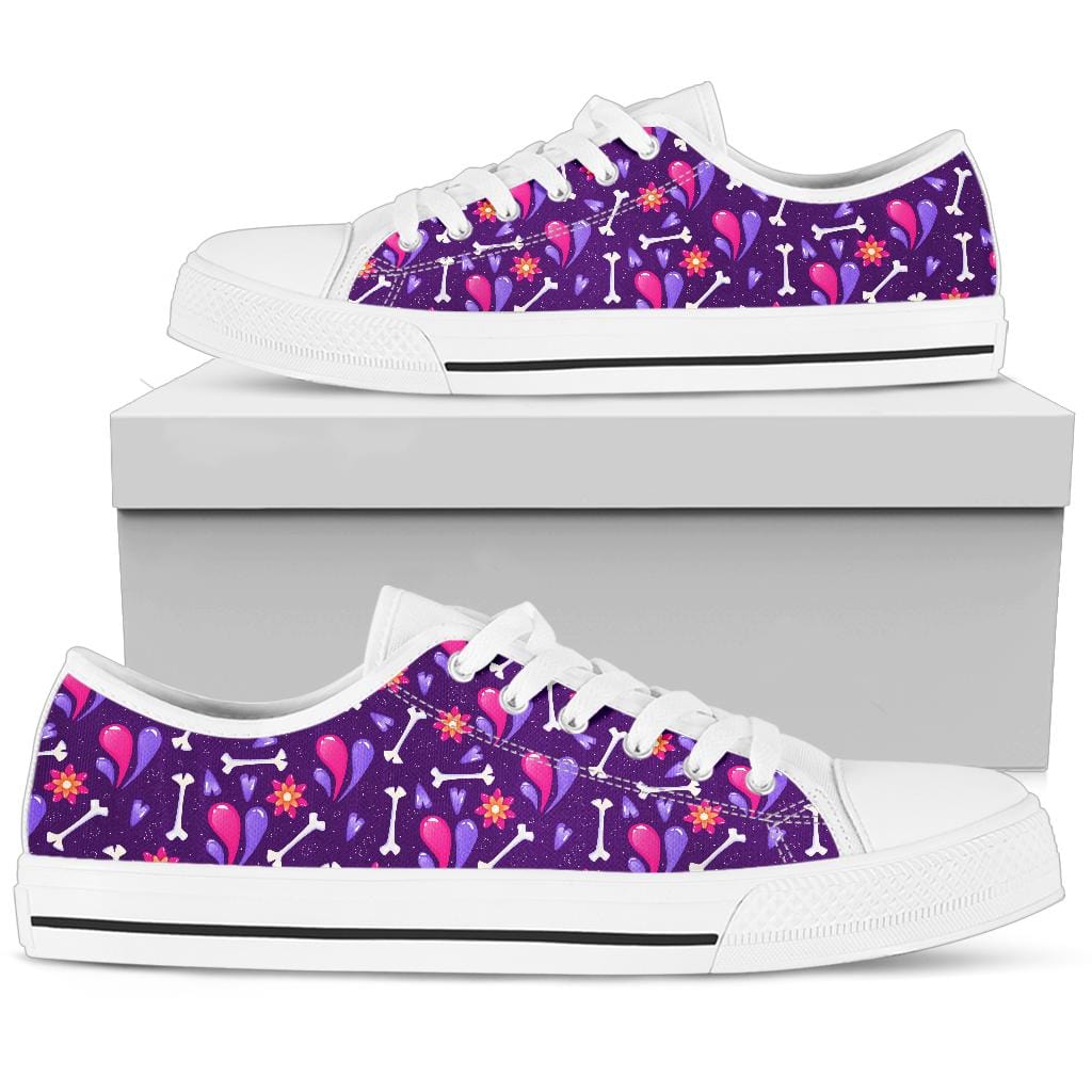 Doggie Love (Black or White) - Low Tops Womens Low Top - White - Doggie Love - White Low Tops / US5.5 (EU36) Shoezels™