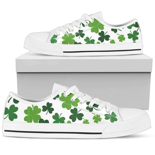 Lucky Clover - Low Tops Womens Low Top - White - Lucky Clover - Low Tops / US5.5 (EU36) Shoezels™