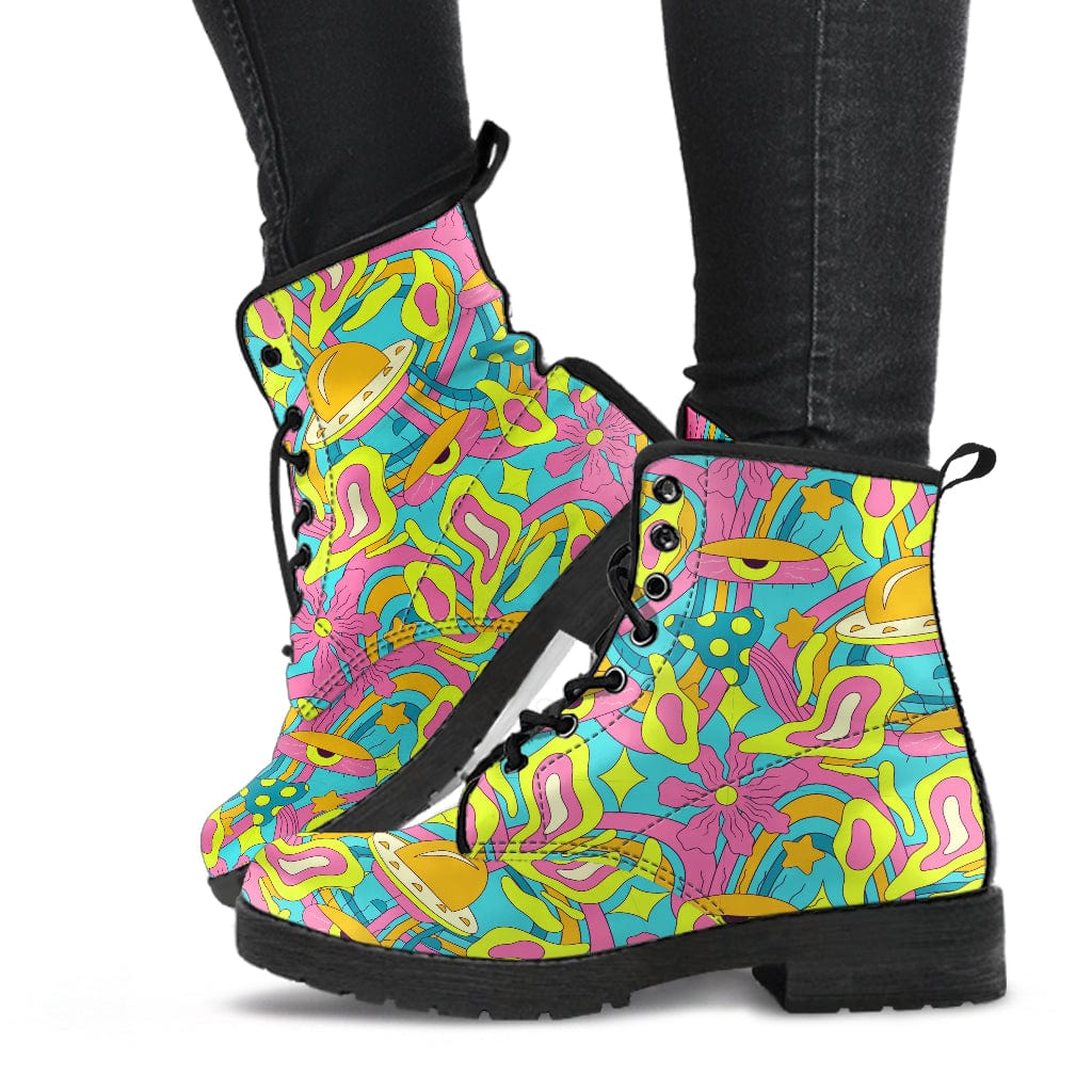 70s Tripping - Cruelty Free Leather Boots Shoezels™