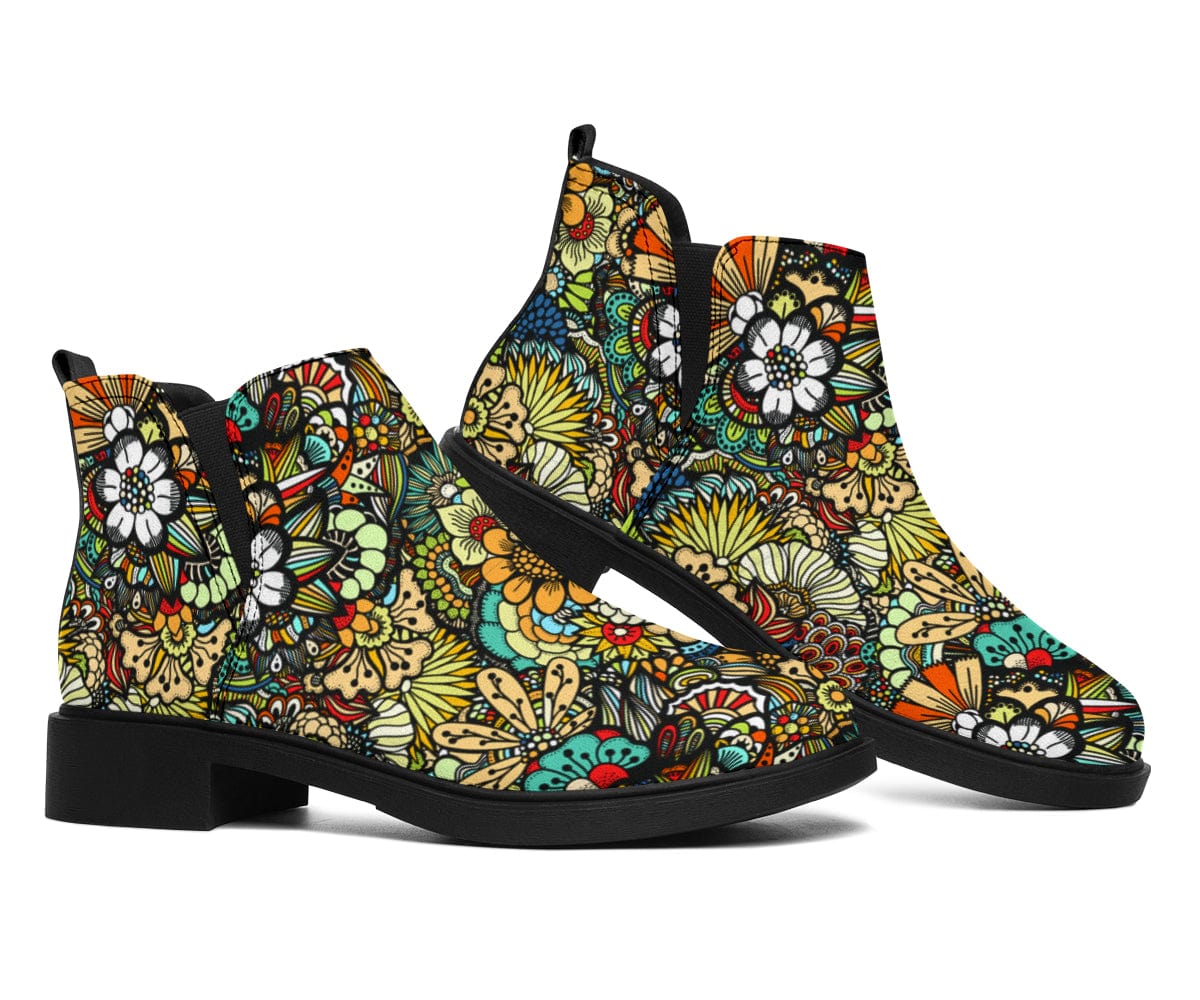 Artsy Flowers - Fashion Boots Shoezels™