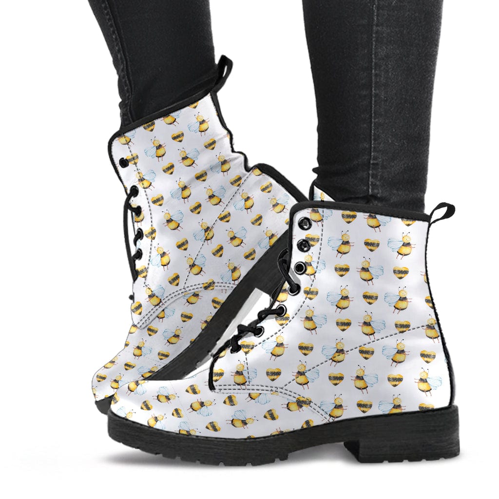 Bee Hearts - Cruelty Free Leather Boots Shoezels™