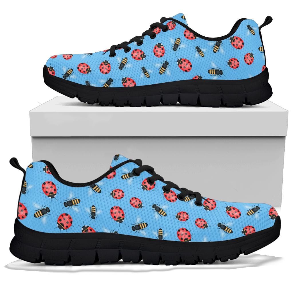Bees & Ladybugs (Black or White Sole) - Sneakers Shoezels™
