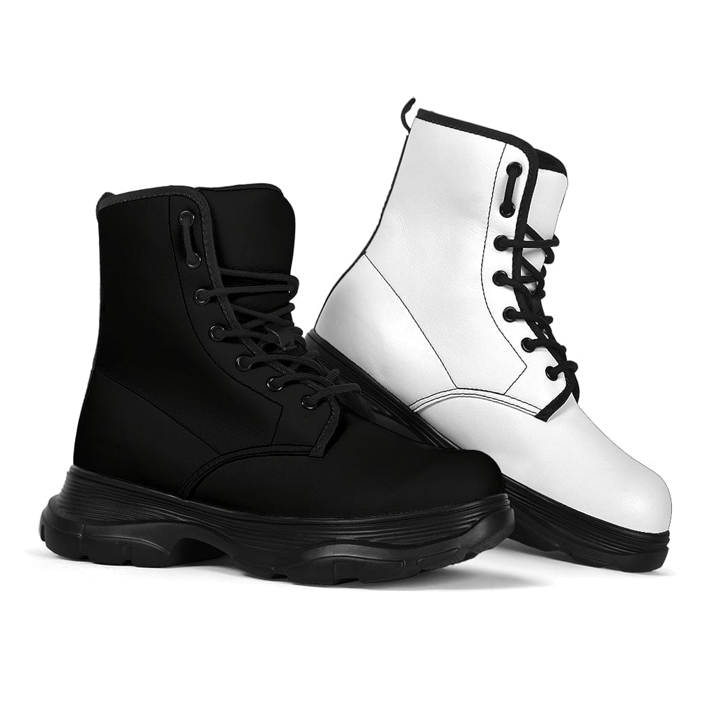 Black And White - Chunky Boots Shoezels™