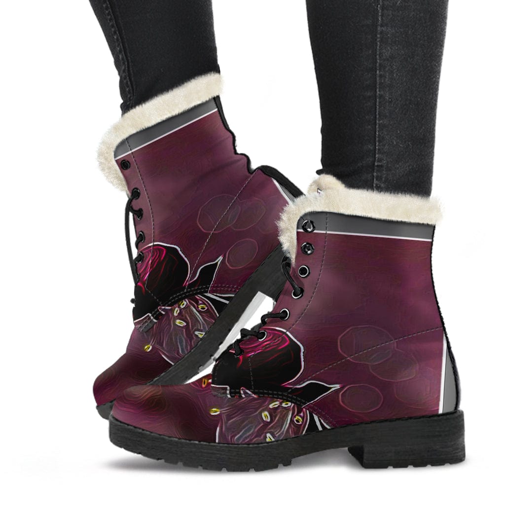 Cherry Blossom Cruelty Free Fur Lined Leather Boots