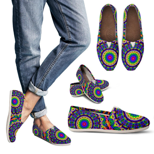 Colorful Mandala - Women's Casual Slip-Ons Shoezels™