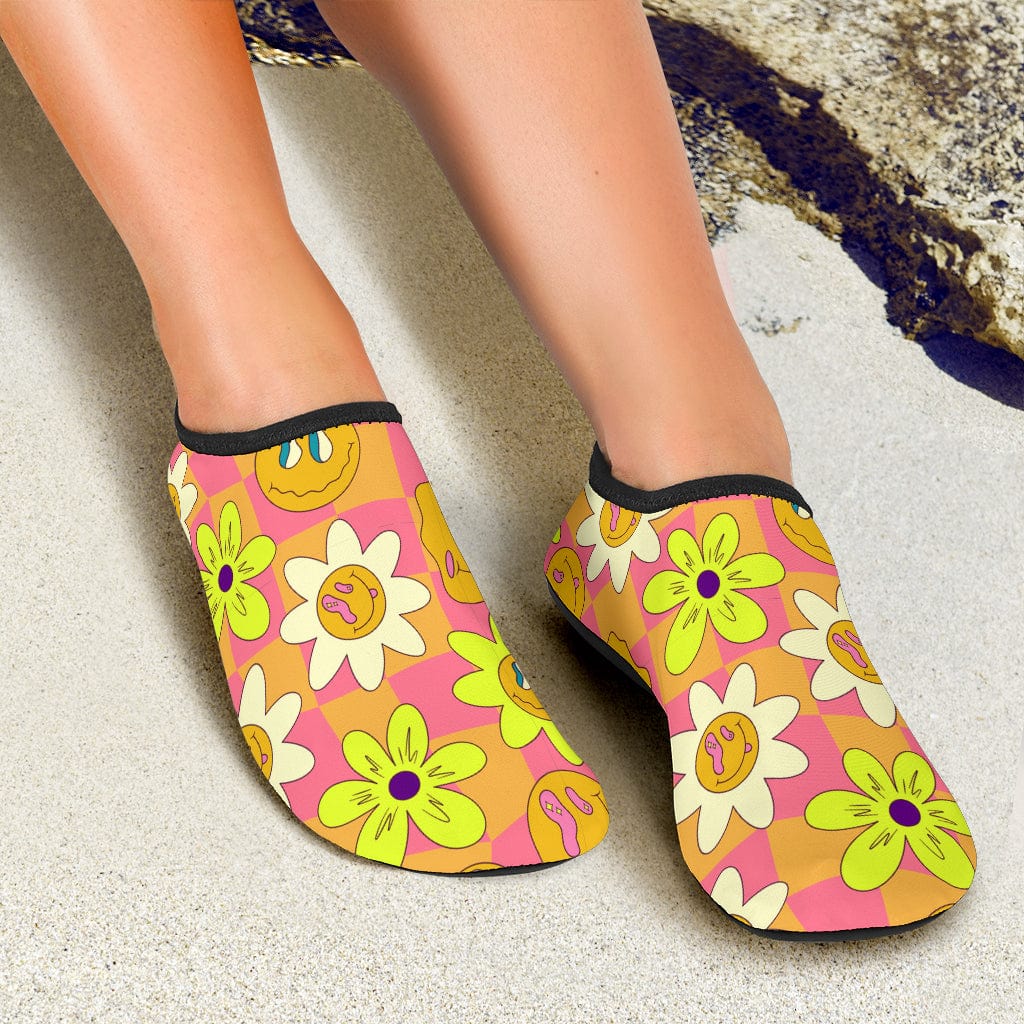Crazy Flowers - Aqua Shoes Shoezels™