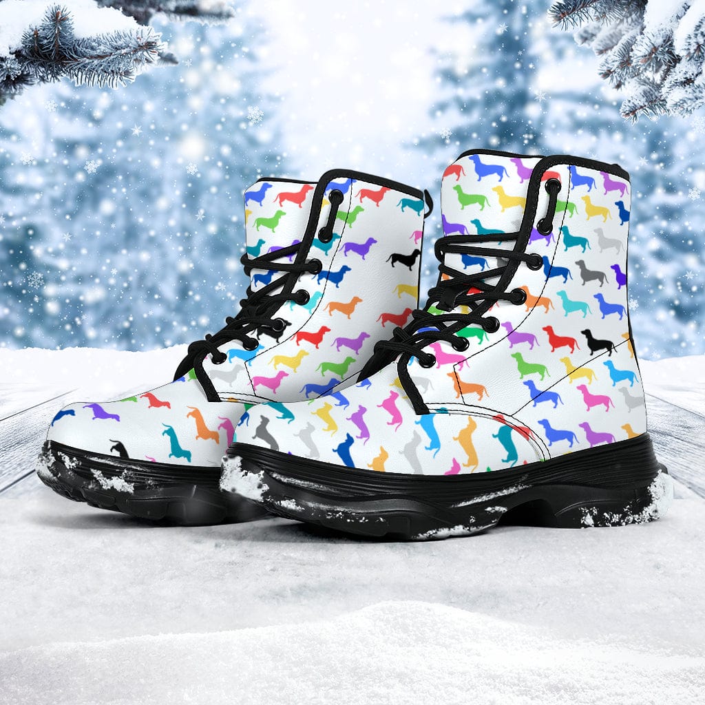 Dachshund Rainbow - Chunky Boots Shoezels™