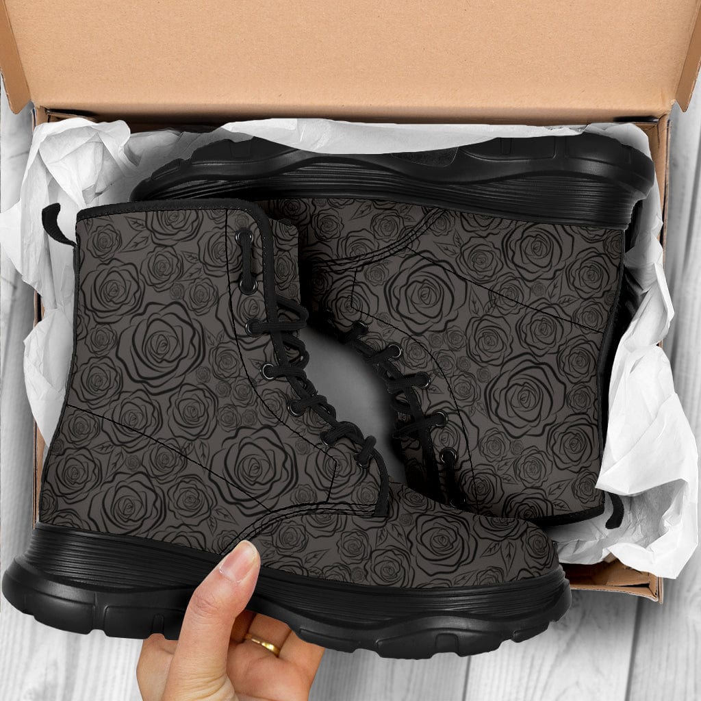 Dark Roses - Chunky Boots Shoezels™
