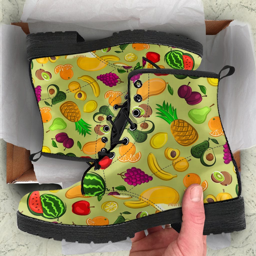 Fruit Salad - Cruelty Free Leather Boots Shoezels™