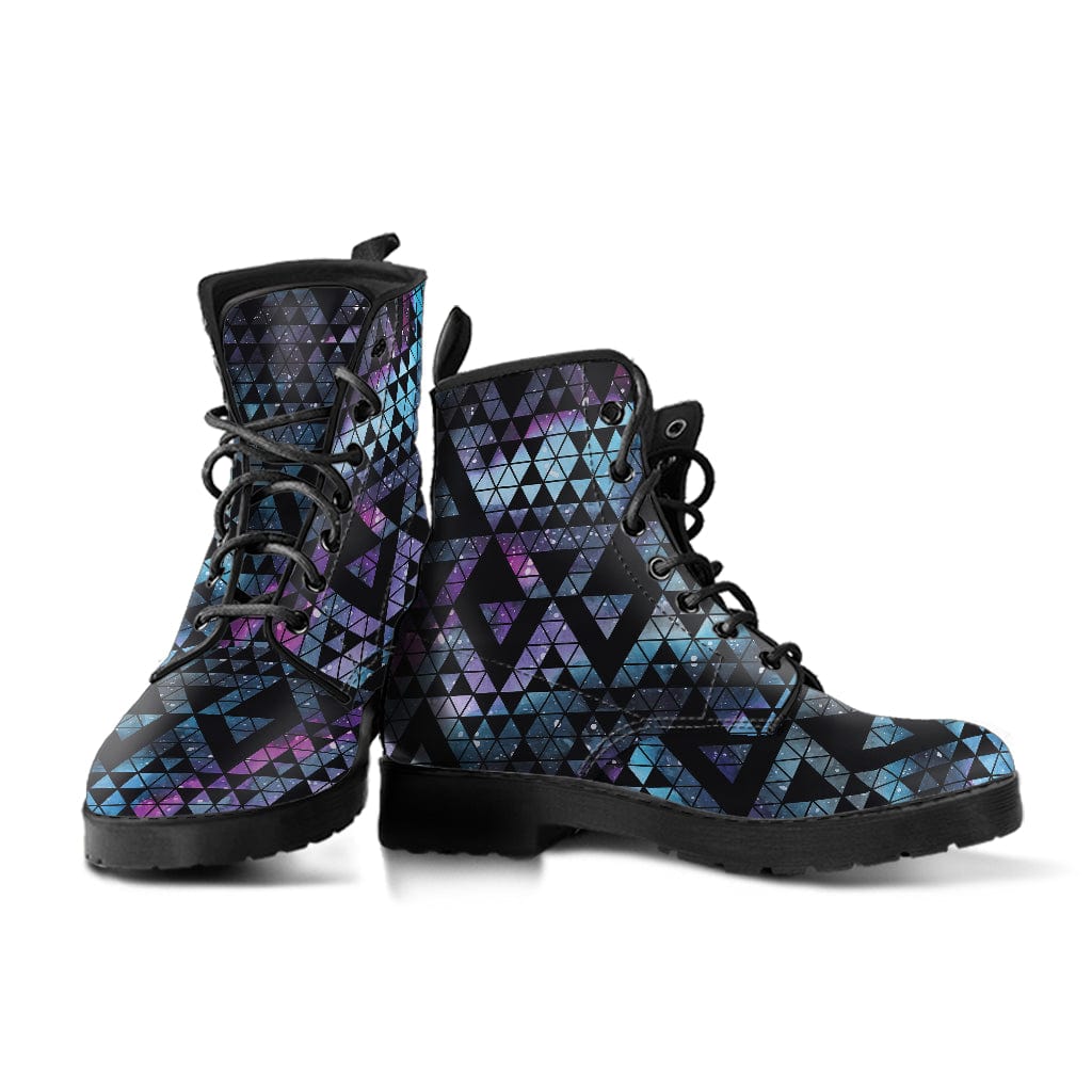 Geometric Nebula Cruelty Free Leather Boots