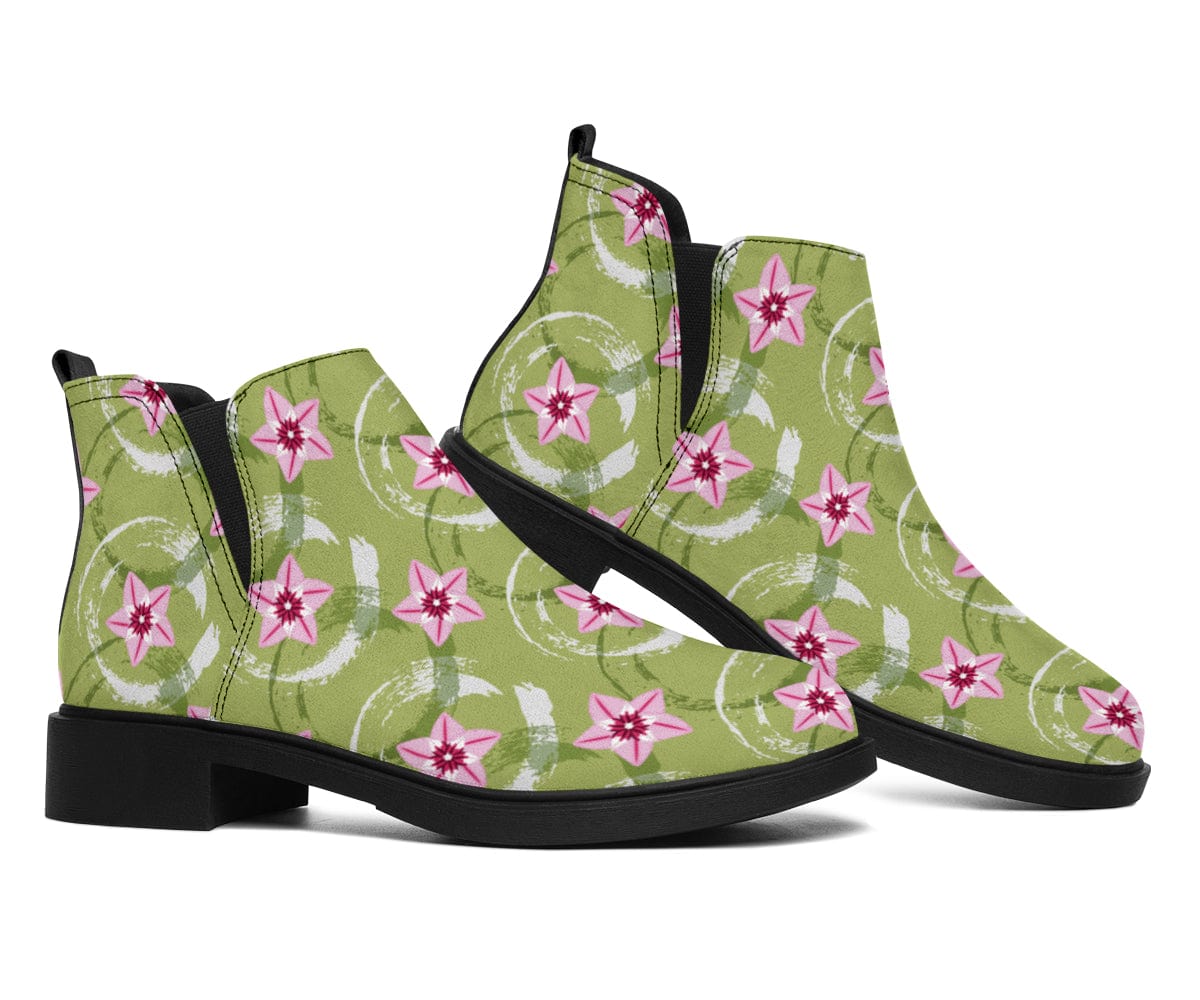 Green Floral Balls - Fashion Boots Shoezels™